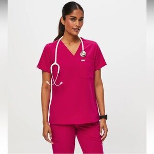 NWT Fig Scrub Set Ultra Rose